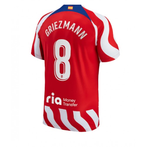 Fotbalové Dres Atletico Madrid Antoine Griezmann #8 Domácí 2022-23 Krátký Rukáv
